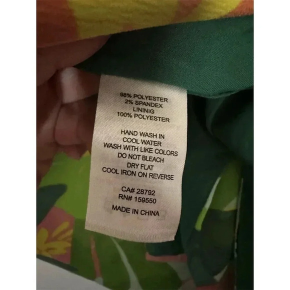 Eliane Rose Women's Tropical Floral Tank  Multicolor Size M Spaghetti Straps 003 - Picture 5 of 5